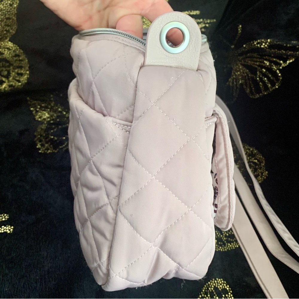 VERA BRADLEY Mini Carson Mauve Quilted Crossbody Shoulder Adjustable Camera Bag - Picture 5 of 16